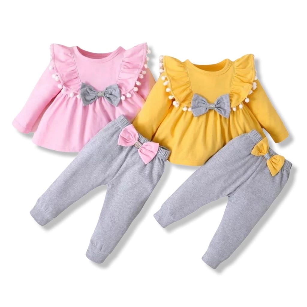 One Set Anak Perempuan / Baju Setelan Anak 1 - 6 Tahun