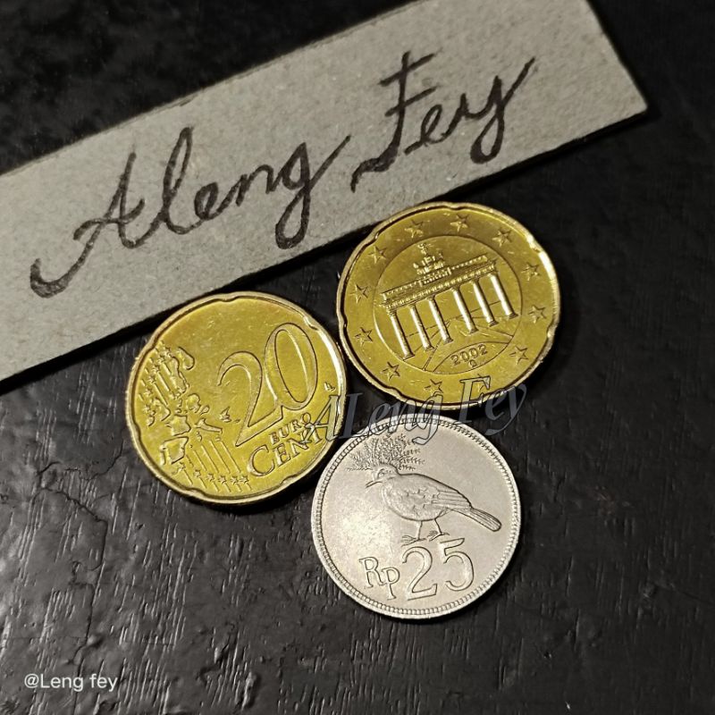 koin asing Euro Jerman 20 Cent