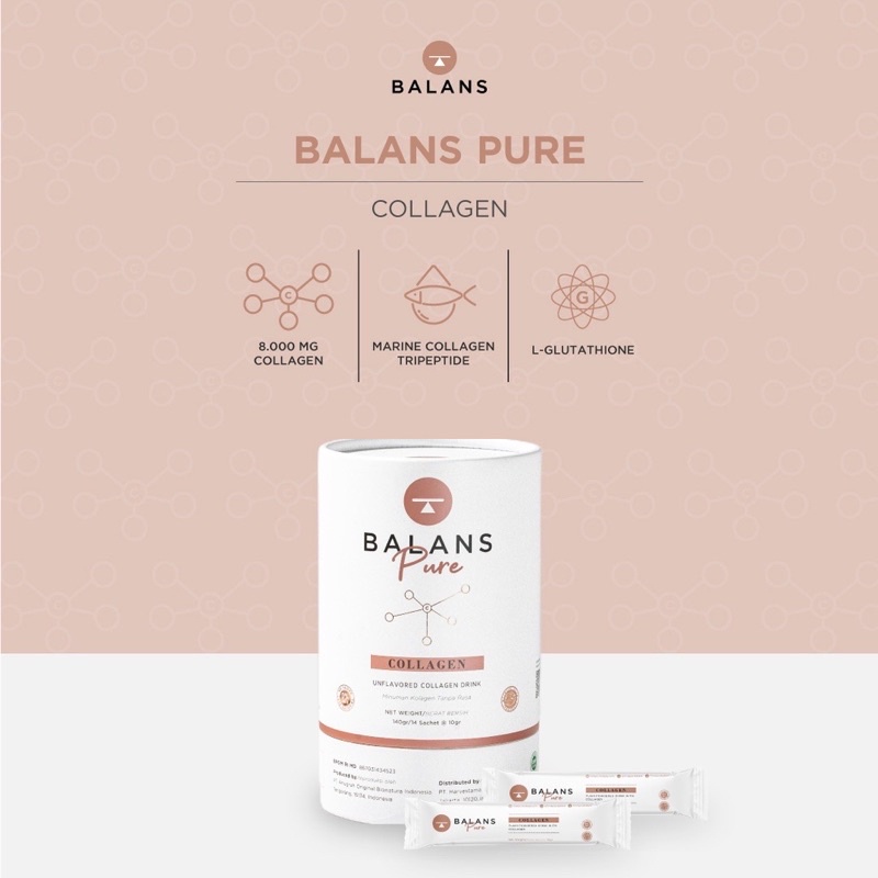 

Balans Pure | Collagen Drink - isi 14 sachet