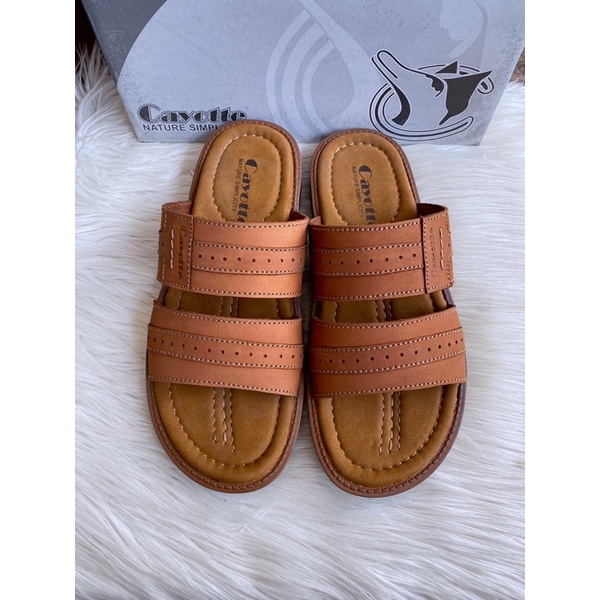 PSPGN.CO || SANDAL PRIA ASLI KULIT ORIGINAL BRAND CAYOTTE PD6-7013 TAN