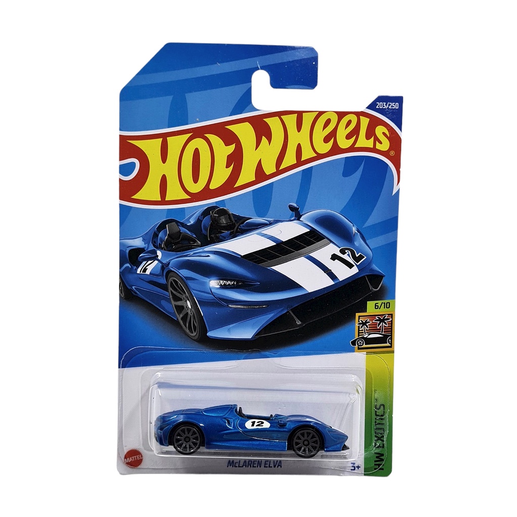 Hot Wheels McLaren Elva Biru No.12 - Q 2022