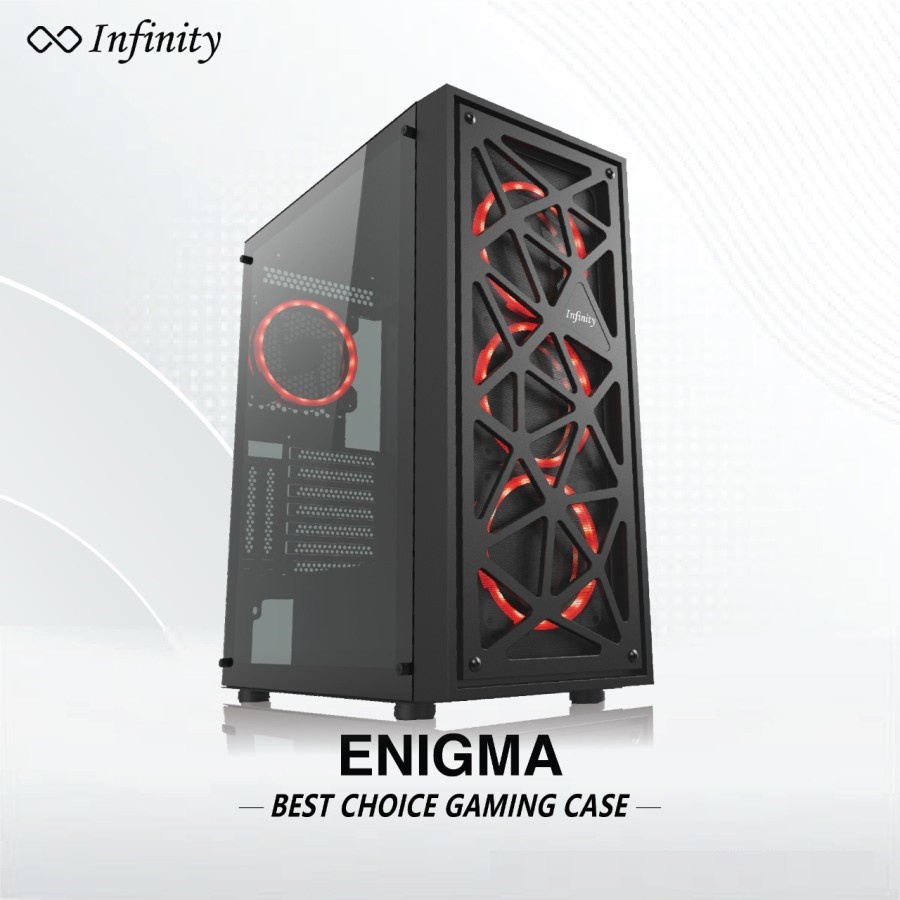 Gaming Case INFINITY ENIGMA | Tempred Glass Side Casing ATX