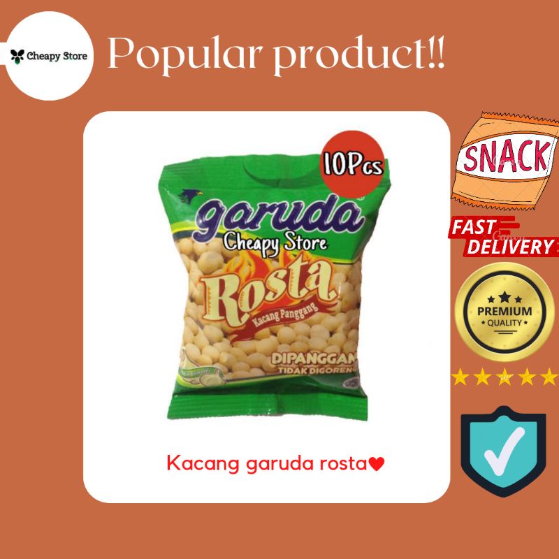 

Kacang panggang garuda rosta isi 10bks