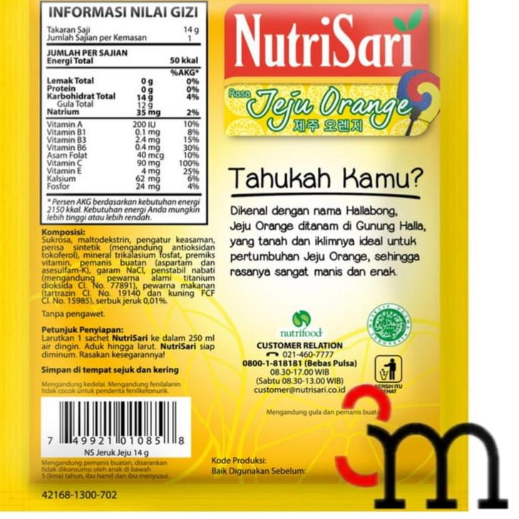 

Buruan Beli--NutriSari - Jeju Orange (1 renceng = 10 sachet)