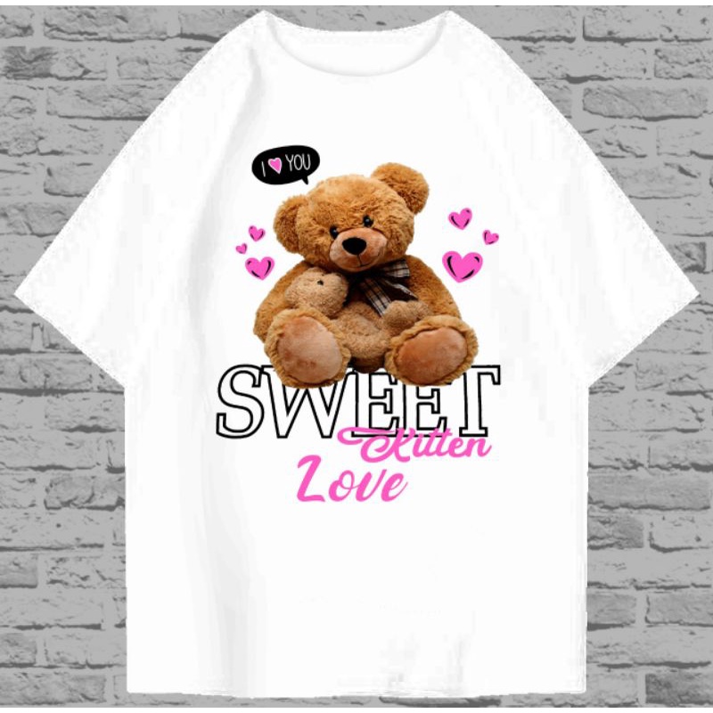 KAOS OVERSIZE SWEET LOVE BEAR