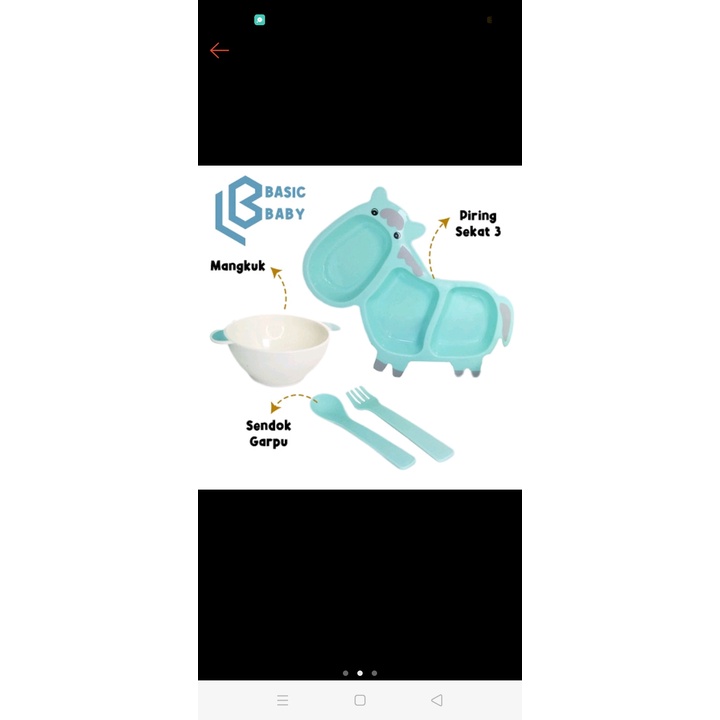 BASIC BABY COMPLETE FOOD FEEDING SET