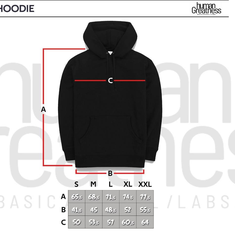 Harga Bagus--Human Greatness Hoodie Classic Blue HGBasic