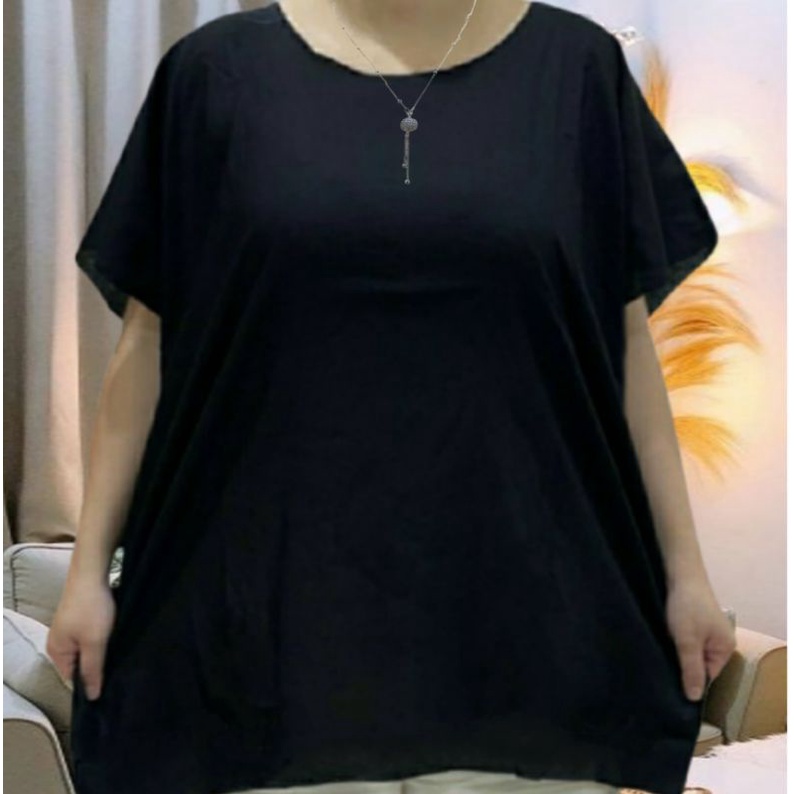 atasan polos super jumbo wanita LD 143 CM BIG SIZE baju santai bali jumbo polos wanita baju polos big size wanita bahan rayon premium quality halus lembut dan adem