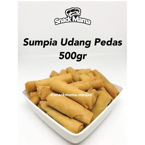 SUMPIA UDANG PEDAS 500GR / LUMPIA UDANG PEDAS | SNACKMAMA