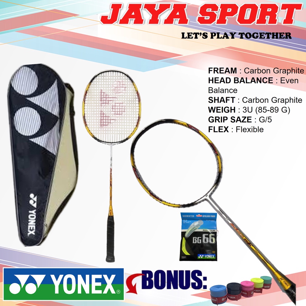 Raket Badminton Yonex Arcsaber Gamma Original  Raket Badminton Raket Bulutangkis Reket Badminton Rek