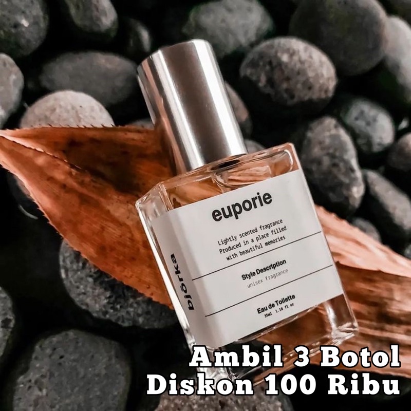 Bjorka EUPORIE Parfum BLACK OPIUM Unisex Tahan Lama Murah Inspired Perfume Lokal Terlaris