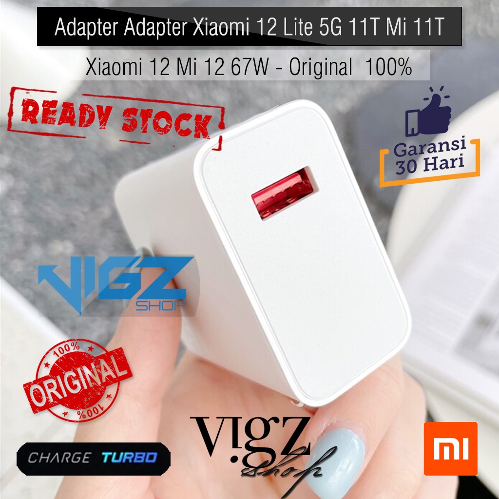 Adapter Adapter Charger Poco X3 GT Xiaomi 12 Lite 5G / 11T / Mi 11T / Xiaomi 12 Mi 12 67W Original 100%