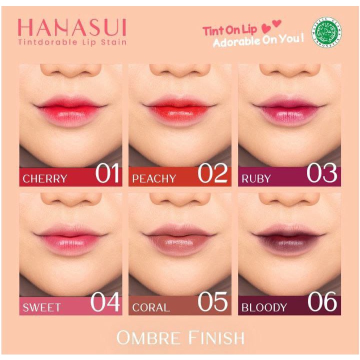 Hanasui Tintdorable Lip Stain Lip Tint | Hanasui Liptint