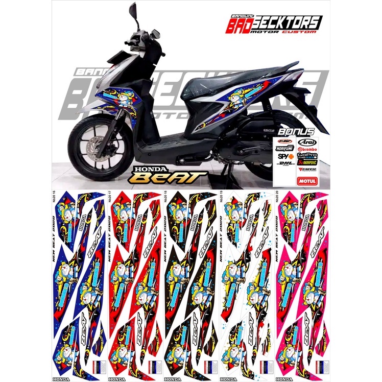 Striping Honda Beat New 2020 2021 2022 NOBITA&DORAEMON