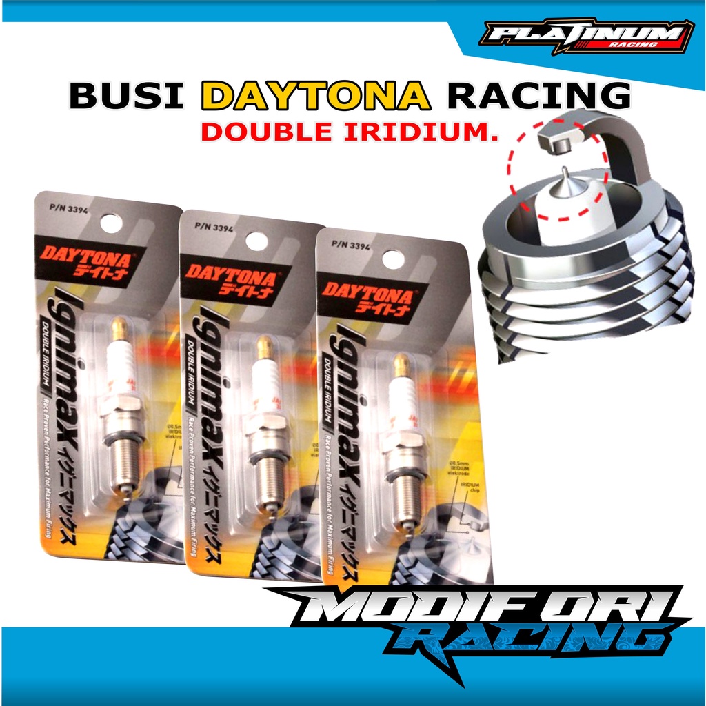 BUSI IRIDIUM - Busi Racing Yamaha - Honda Busi Daytona Nmax-Pcx-Beat - bebek - Busi Iridum Daytona