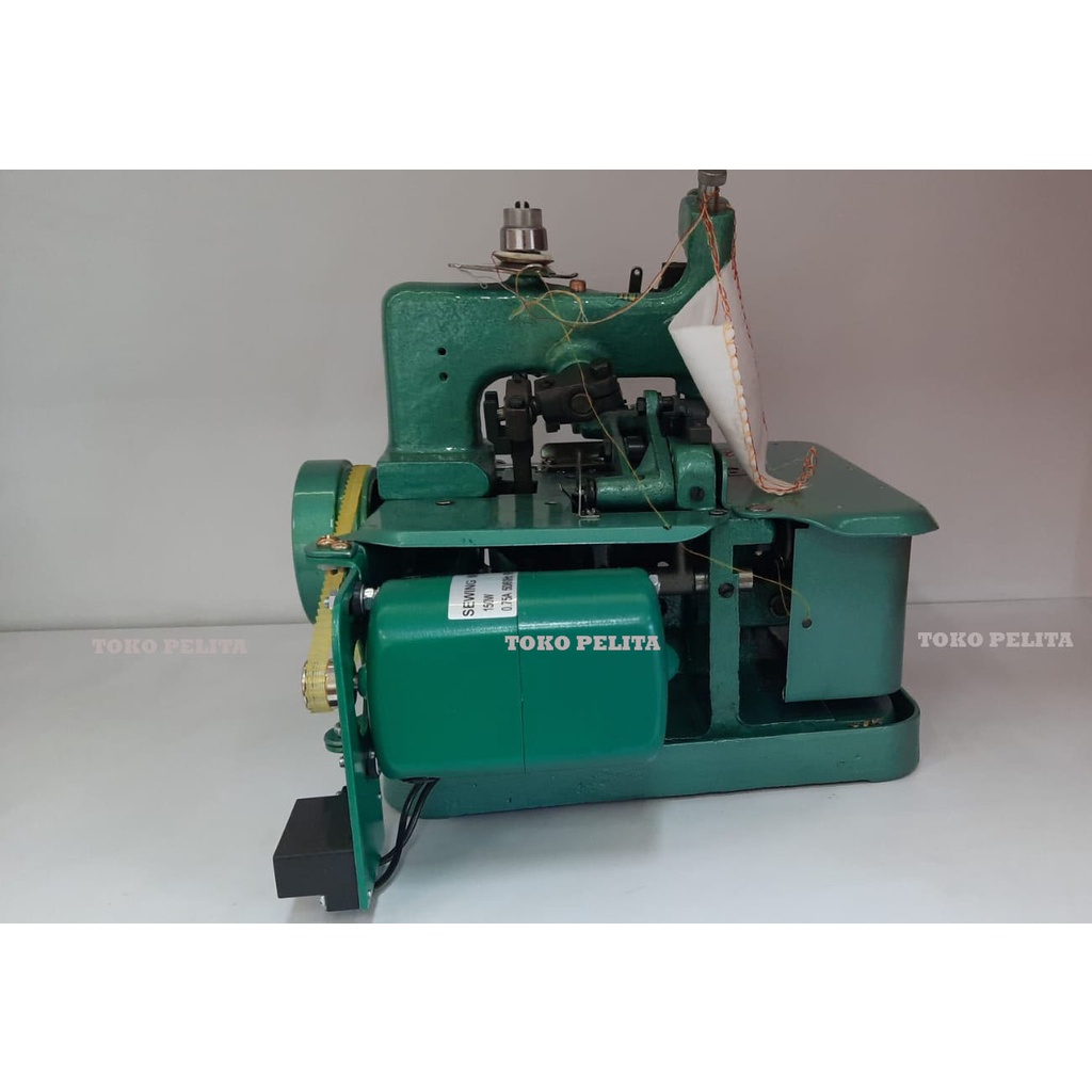 Mesin Neci 3 Benang Pegasus DC-M150 with Motor Fullset Meja papan obras mica + kaki H obras