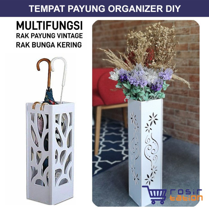 Jual Tempat Payung Rak Payung Umbrella Organizer multifungsi rak bunga kering pampas vintage