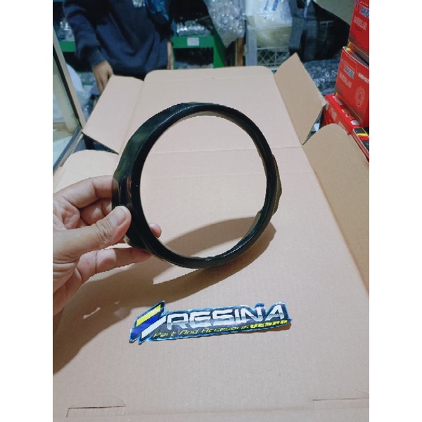 ring lampu vespa new px croom dan coating hitam bahan bagus