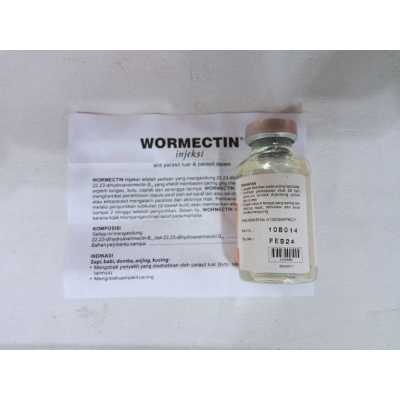 wormectrin 20ml/obat oles scebies pada hewan