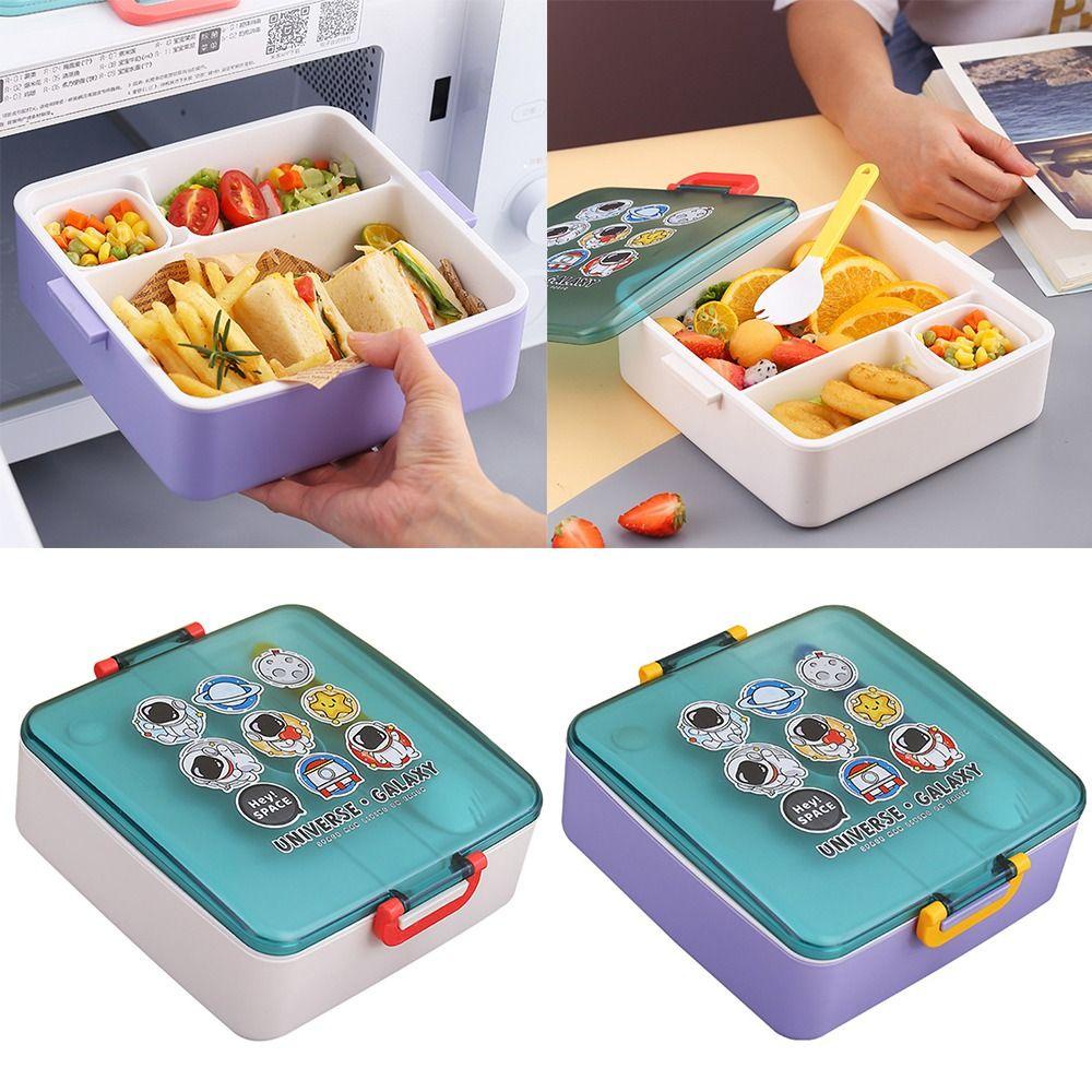 R-FLOWER Lunch Box Microwavable Space Motif Astronot 13.L Wadah Makanan Anti Bocor