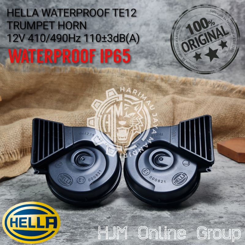 KLAKSON KEONG HELLA WATERPROOF TE12 12V 410/490Hz 110dB(A) 2x72W IP65