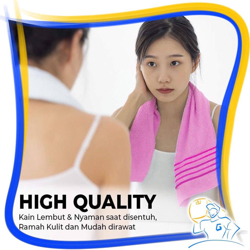 Handuk Muka Kecil 35 x 75 cm Olahraga Salon Hotel Travelling Towel