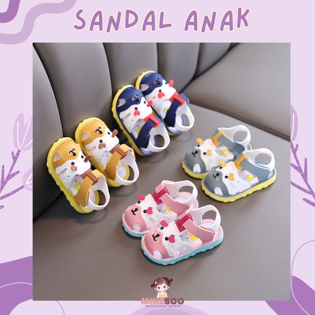 mineboo SEPATU BAYI PUPPY PREWALKER 6-24 BULAN import laki-laki perempuan sandal