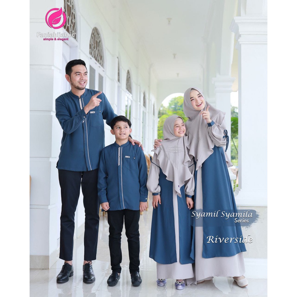Ready sarimbit Syamil Syamila series Riverside / Sarimbit fania Hijab 2023 / Syamil Syamila terlaris