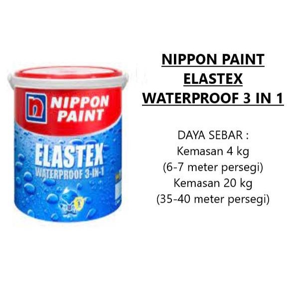 CAT TEMBOK EKSTERIOR NIPPON ELASTEX/WEATHERBOND-PORCELAIN BLUE/1526A