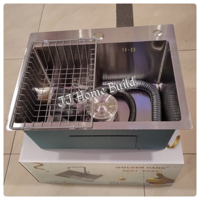 Kitchen Sink Onan Golden Hand 5040 Stainless Sus 304 Model Bolzano - Cuci Piring ( Peralatan Dan