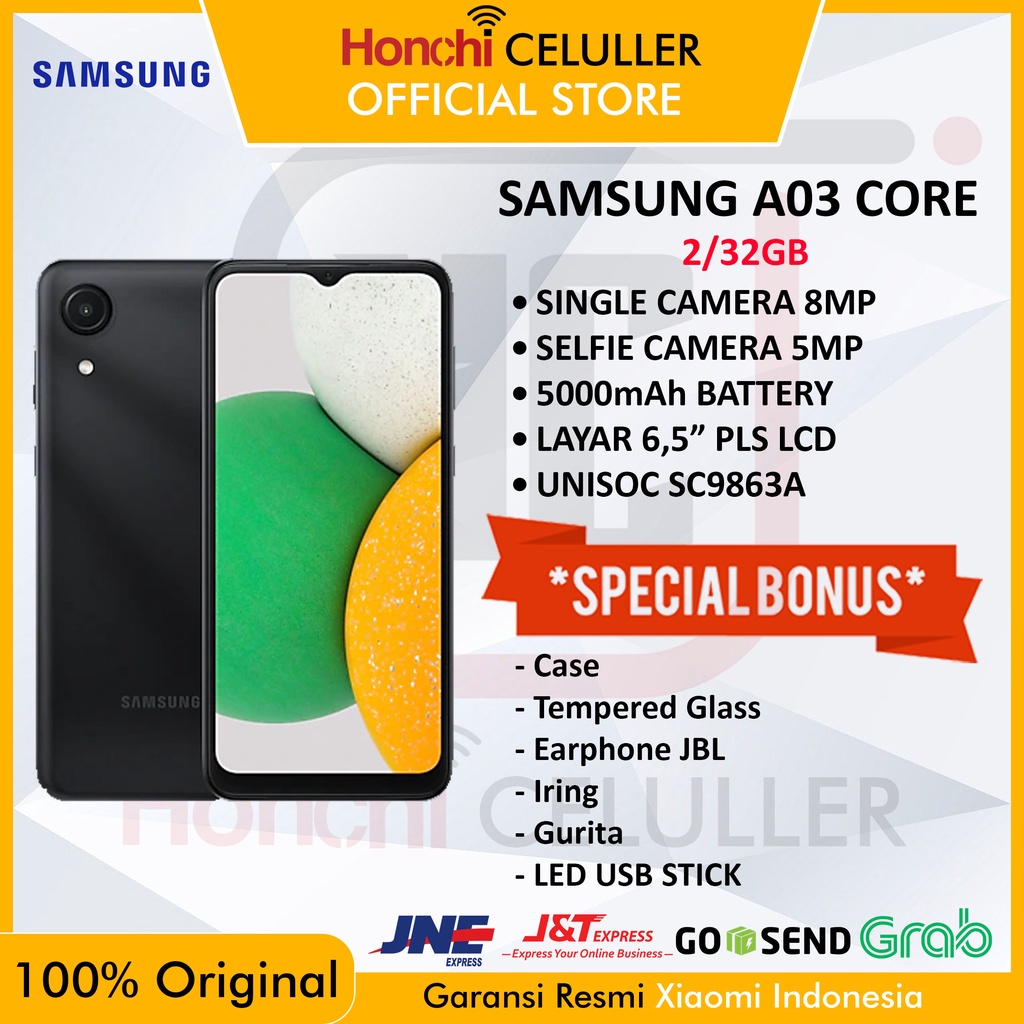 SAMSUNG A03 CORE 2/32GB GARANSI RESMI SAMSUNG INDONESIA SEIN