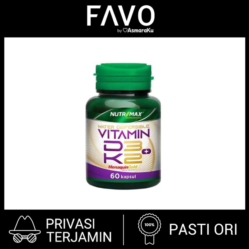 Nutrimax Vitamin D3 + K2 - 60 Kapsul - Menjaga Kesehatan Tulang & Gigi