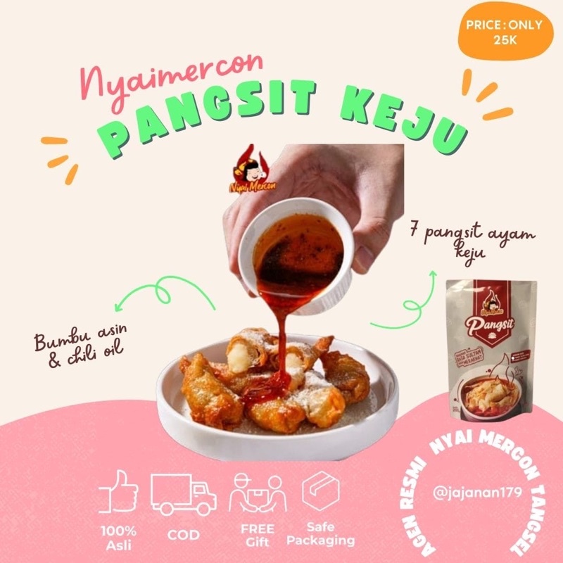 

Nyai Mercon pangsit ayam keju (agen resmi)