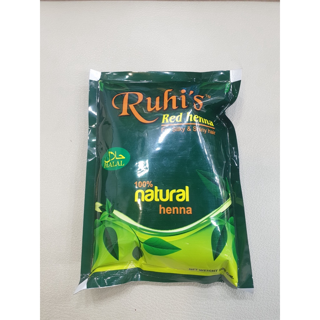 RUHI’S RED HENNA 100 gr / Pewarna Rambut / Henna