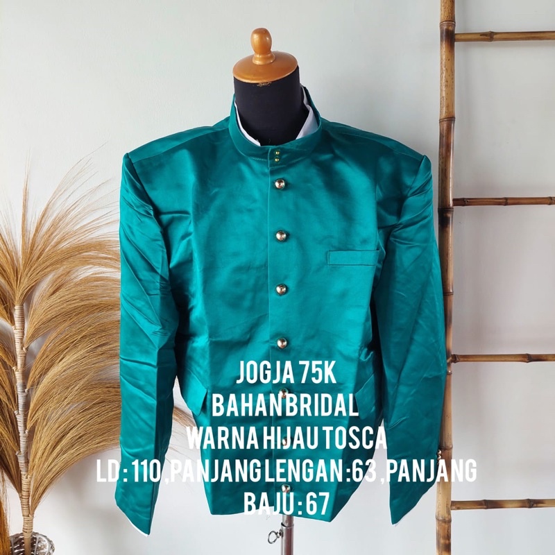 beskap jogja hijau tosca