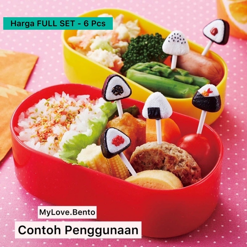 Food Pick Tusukan Bento Foodpicks Bento Tools Garpu Bento Onigiri Sushi Bekal Anak