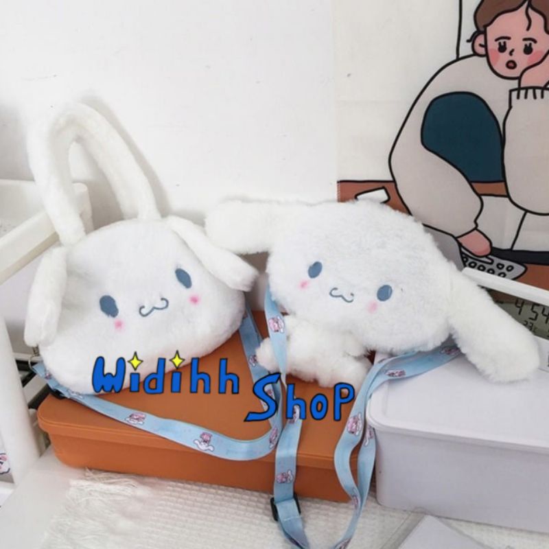 Tas Sanrio Cinnamoroll Handbag / Tas Selempang Anak / Tas Boneka / Tas Cinnamoroll / Cute Bag / Fluffy Bag / Floryn Bag