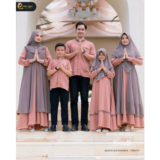 Miyuki Ied Series by Emka_hijab | Dress Couple Lebaran | Sistem PO | Ready bulan Februari-Maret 2023