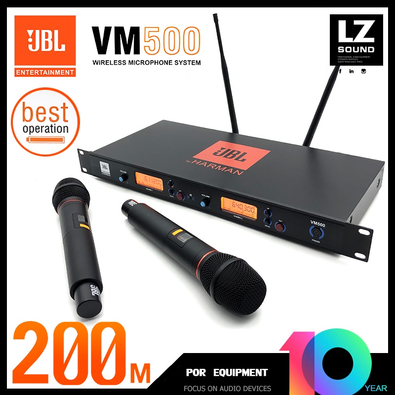 Jual JBL VM 500 Wireless Microphone Mikrofon Nirkabel Mic Jangkauan 
