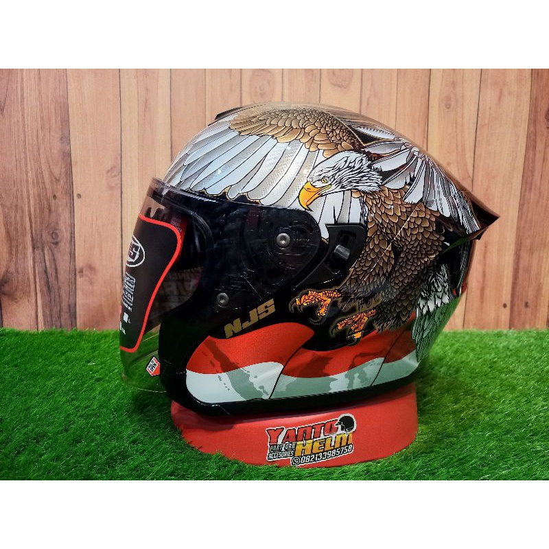 HELM NJS KAIROZ DV GARUDA HELM HALFFACE