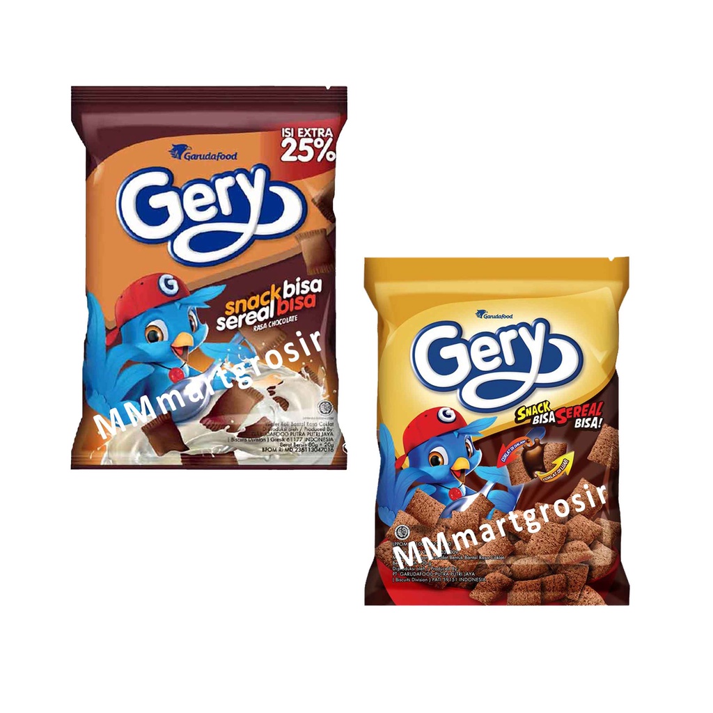Gery Snack / Wafer Snack Bentuk Bantal / Snack Sereal / Rasa Cokelat