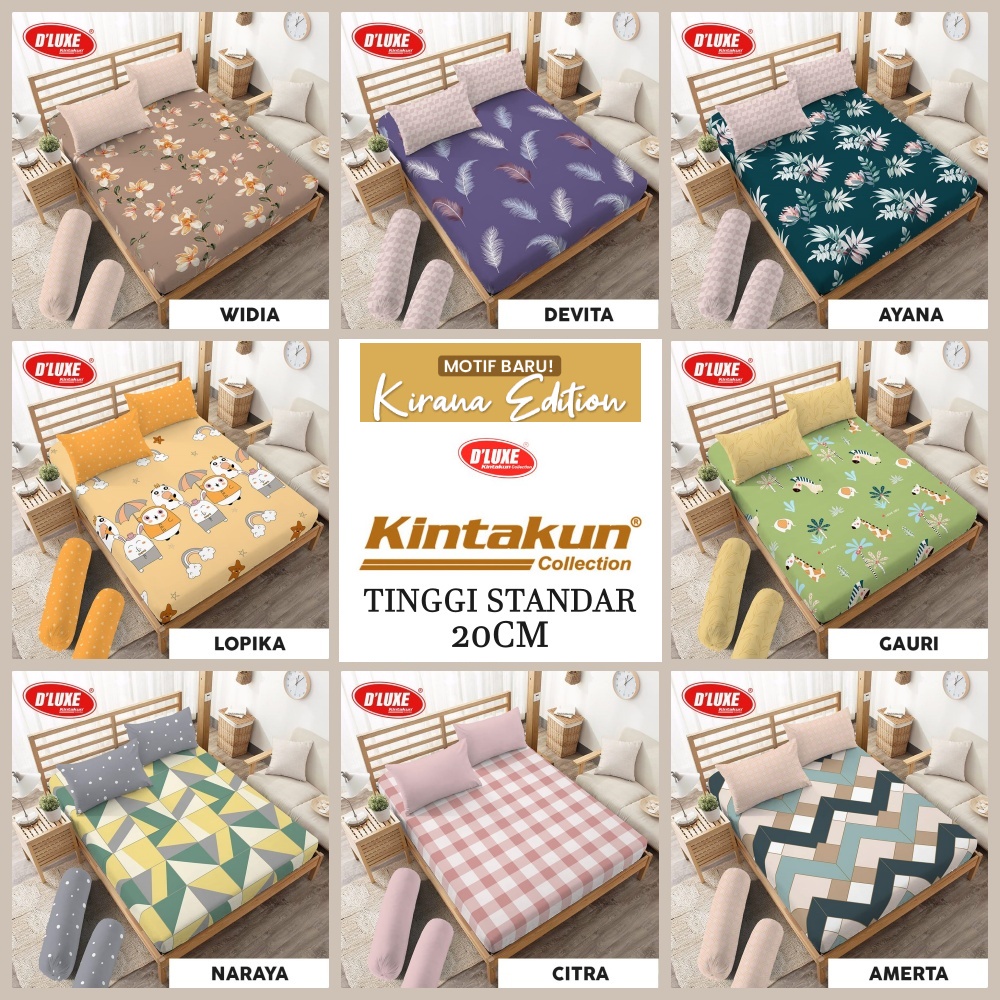 Kintakun Dluxe - Sprei Queen (160x200) Terlaris pilihan