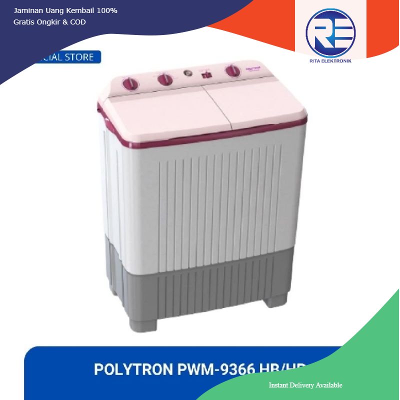 Mesin Cuci Polytron PWM 9366