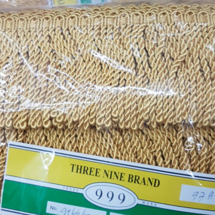 Bordir Renda Rumbai Kepang Emas