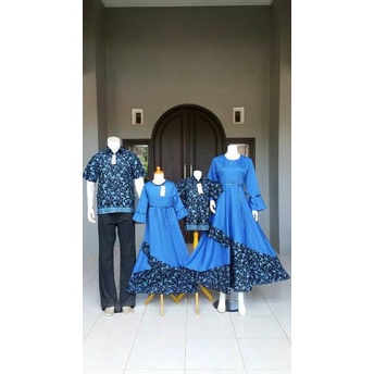 Batik Keluarga dilan syari baju kapelan keluarga baju muslim couple keluarga jumbo {US.18Oc22l}