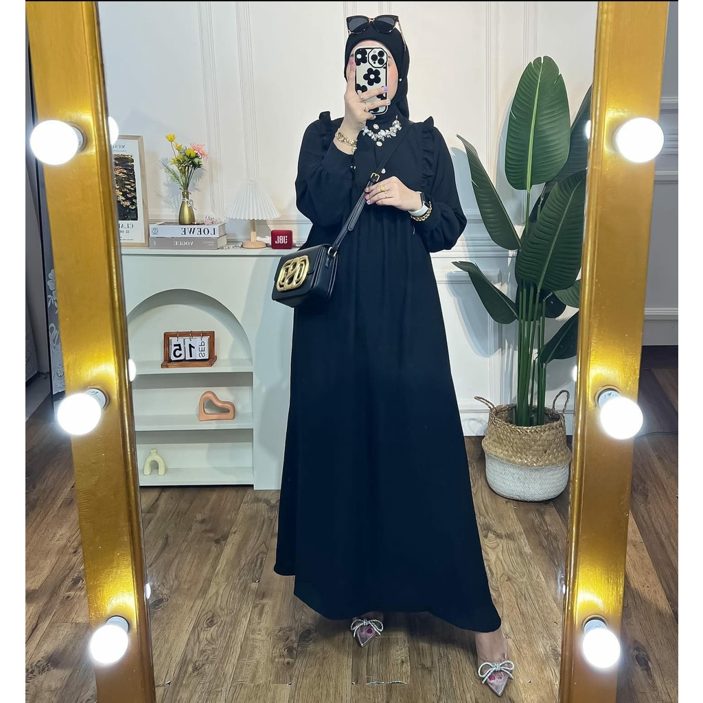 (MGA) GAMIS GRACE REMPEL DAILY BUSUI WANITA DRESS AIRFLOW