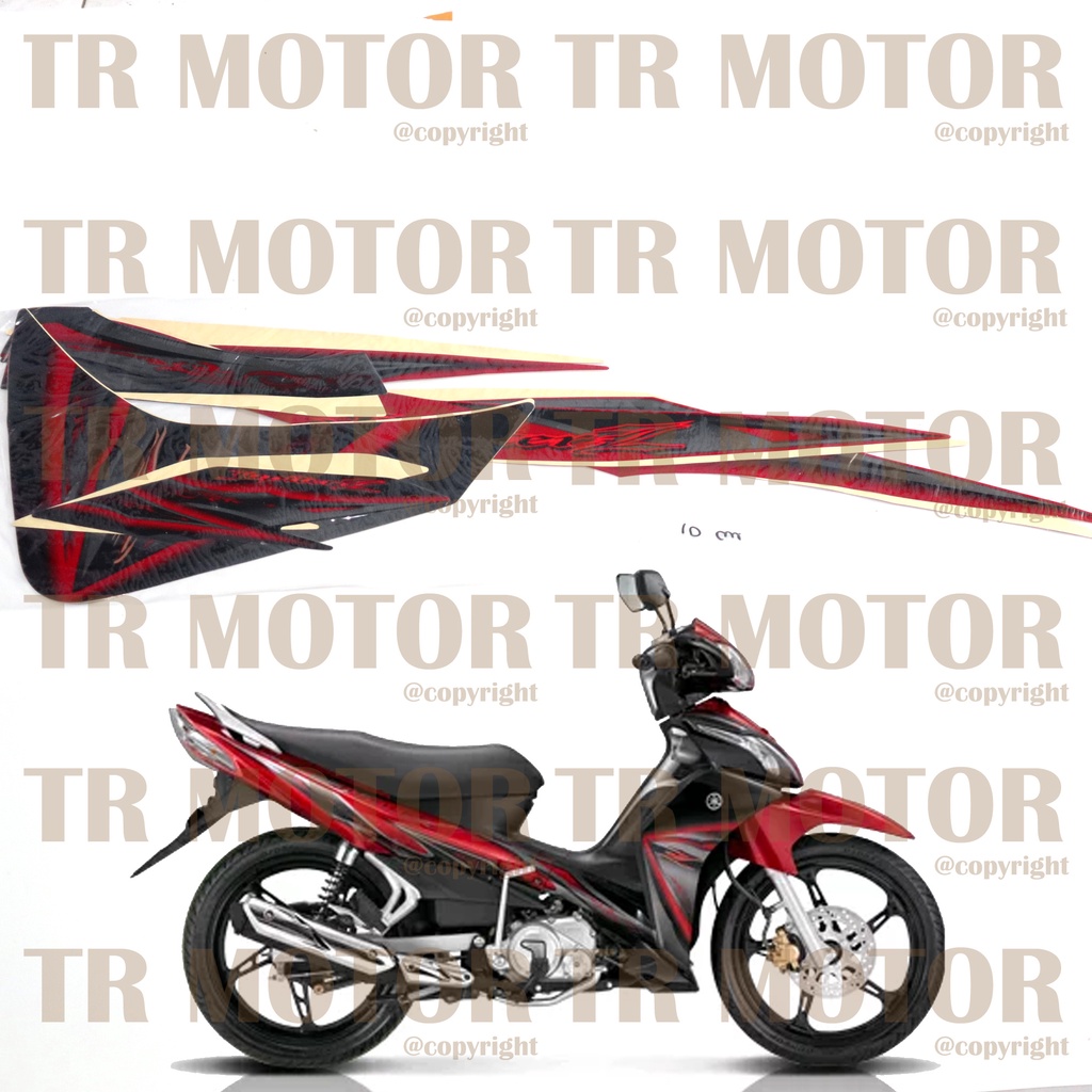 Stiker Motor Jupiter Z 2010 Sticker Striping Lis Full Set Motor