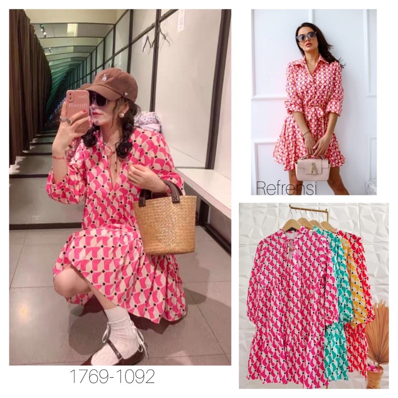 tunik ZR Bangkok Tag label cotton silk