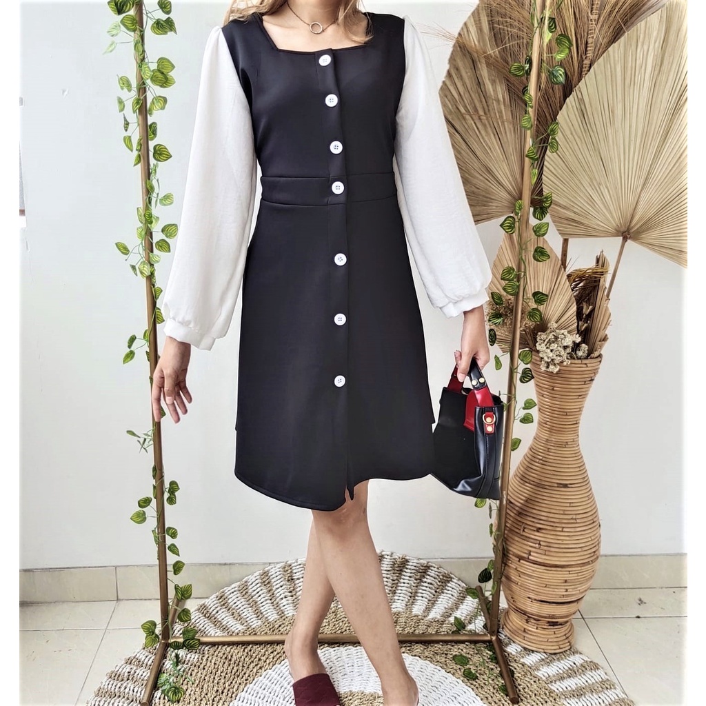 *DRESS LIRA/DRESS SCUBA WANITA/DRESS NATAL/DRESS KOREA