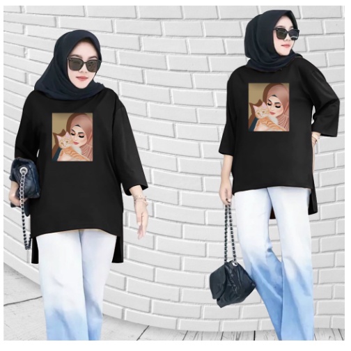 FC - TUNIK BASIC OVERSIZE WANITA HIJAB'S VARIASI 0100 DTF